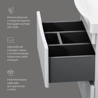 Тумба под раковину без столешницы AM.PM Like 65 подвесная, белый глянец