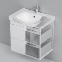 Тумба под раковину без столешницы AM.PM Like 65 подвесная, белый глянец