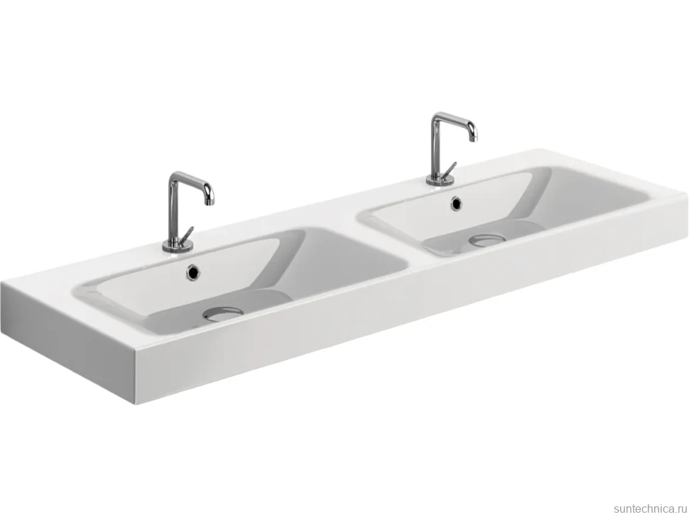 Раковина Kerasan Cento 3536 140 см, двойная
