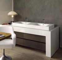 Раковина Kerasan Cento 3536 140 см, двойная