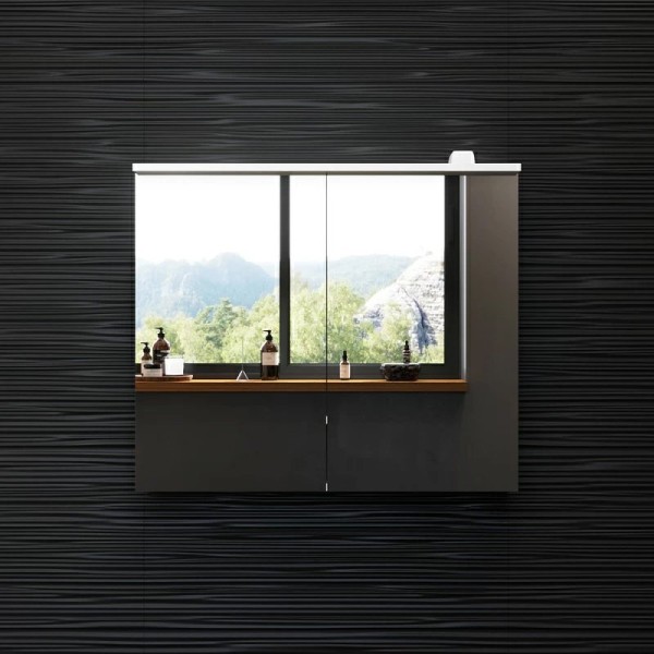 Зеркало-шкаф AM.PM Spirit V2.0 100 с LED-подсветкой, белый глянец