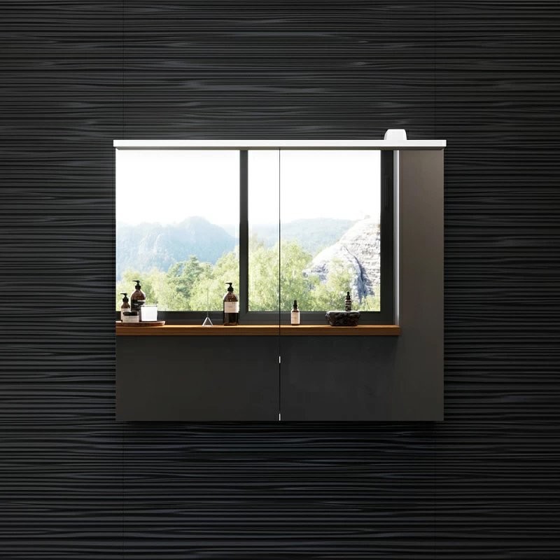 Зеркало-шкаф AM.PM Spirit V2.0 100 с LED-подсветкой, белый глянец