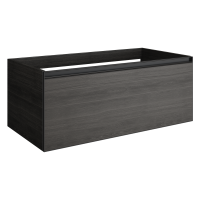 Тумба под раковину без столешницы Armadi Art Quatro 1 100 oak anthracite, профиль anthracite