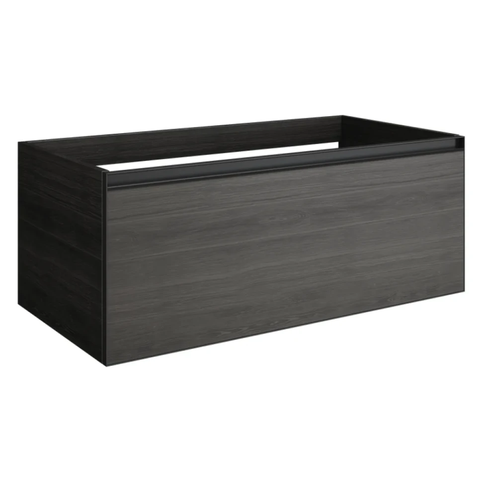 Тумба под раковину без столешницы Armadi Art Quatro 1 100 oak anthracite, профиль anthracite