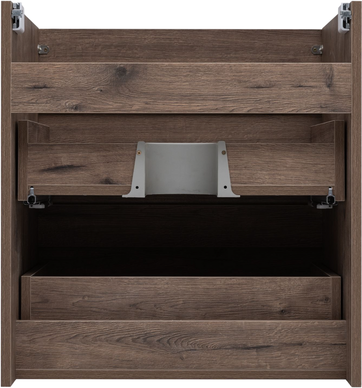 Тумба под раковину без столешницы Aquanet Нота new 60 подвесная, дуб веллингтон табак