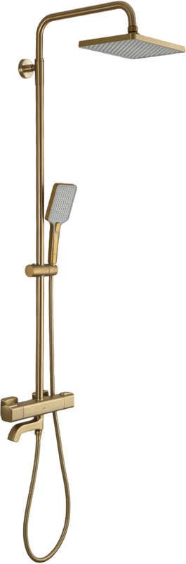 Душевая стойка Gappo G91 G2491-3 с термостатом, золото