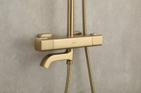 Душевая стойка Gappo G91 G2491-3 с термостатом, золото