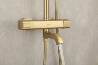 Душевая стойка Gappo G91 G2491-3 с термостатом, золото