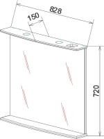 Мебель для ванной комнаты Sanflor Софи 85 Мебель для ванной комнаты Sanflor Софи 85