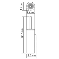 Ершик для унитаза Wasserkraft Elbe K-1087BLACK матовый черный Ершик для унитаза Wasserkraft Elbe K-1087BLACK матовый черный