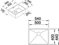 Комплект Мойка Blanco Zerox 500-U + Смеситель Candor 523120 Комплект Мойка Blanco Zerox 500-U + Смеситель Candor 523120