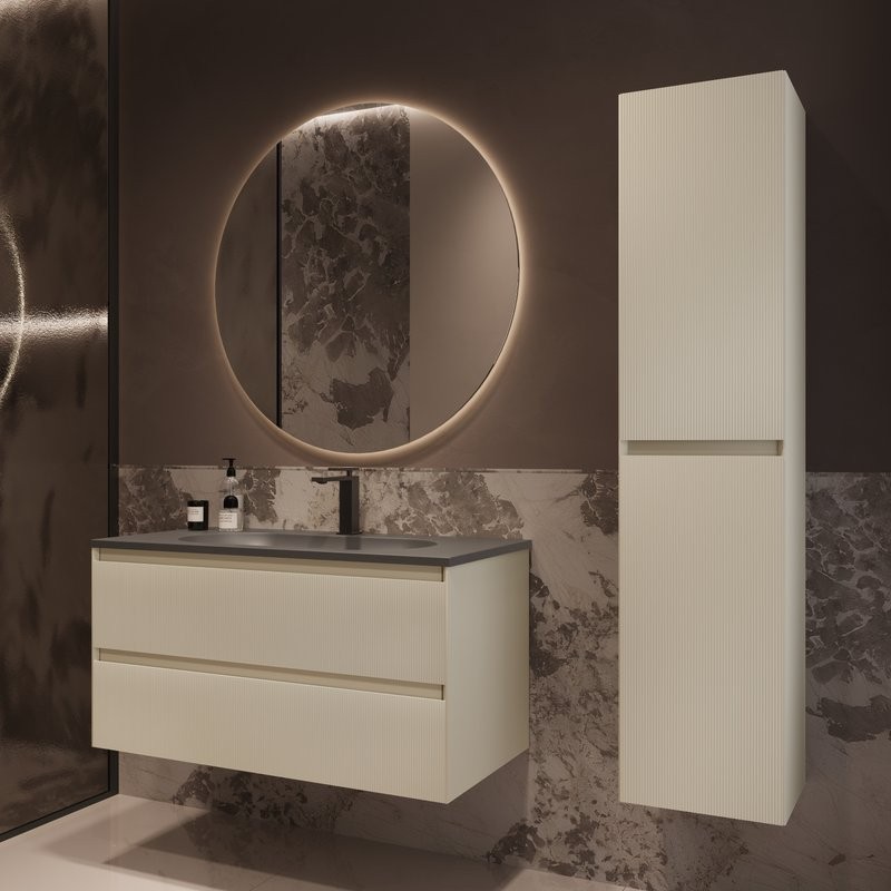 Тумба под раковину без столешницы Vincea Welle 100 m.beige soft-touch