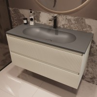 Тумба под раковину без столешницы Vincea Welle 100 m.beige soft-touch