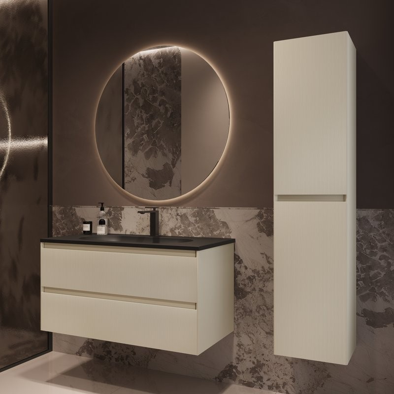 Тумба под раковину без столешницы Vincea Welle 100 m.beige soft-touch