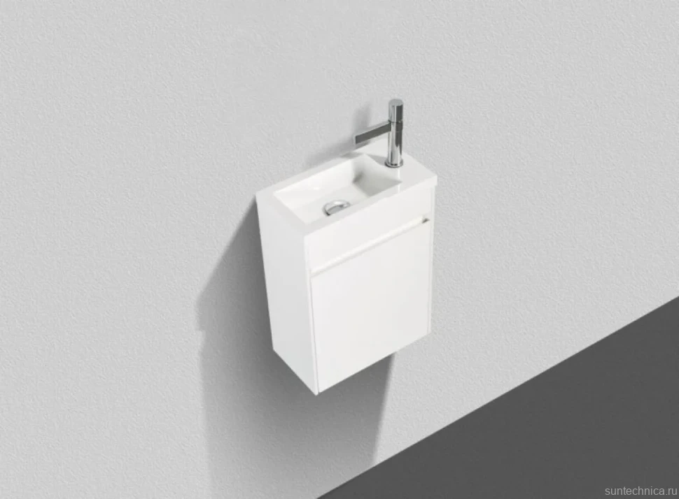 Тумба с раковиной BelBagno Pietra Mini 40 L bianco lucido