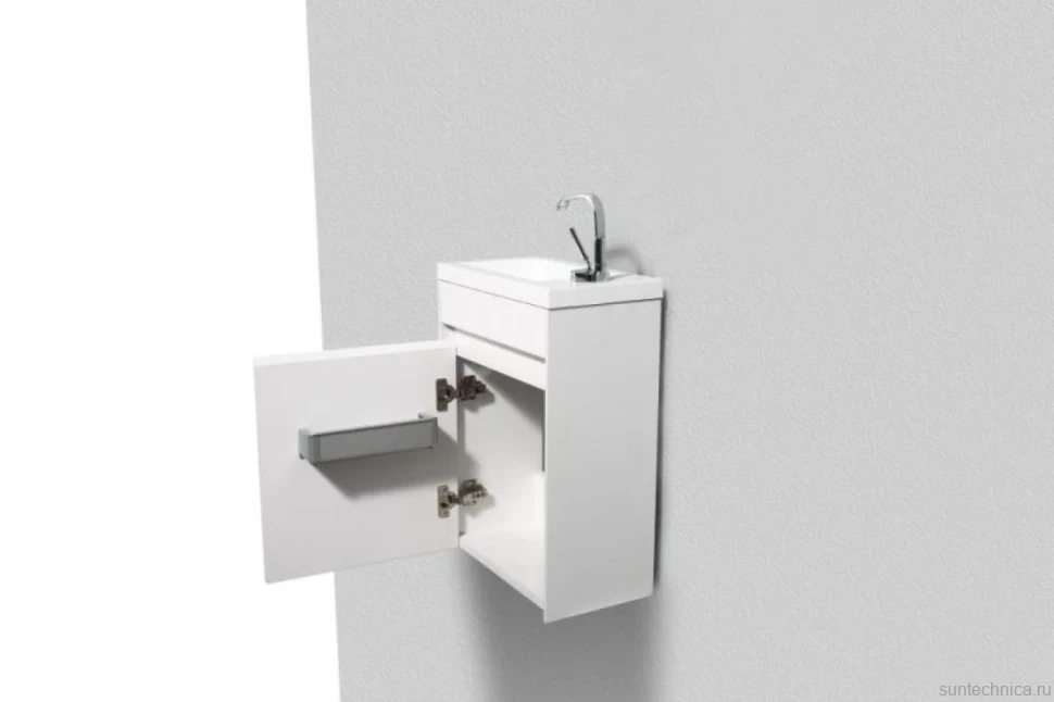 Тумба с раковиной BelBagno Pietra Mini 40 L bianco lucido
