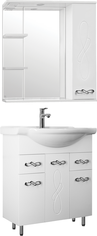 Мебель для ванной комнаты Style Line Венеция 75 белая