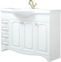 Тумба с раковиной Corozo Классика 120 с бельевой корзиной