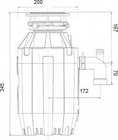 Комплект Мойка Florentina Липси 510 антрацит + Измельчитель Bone Crusher BC 810-AS