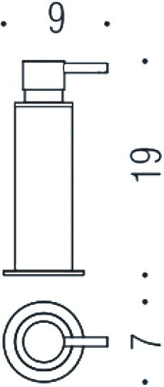 Набор Стакан Colombo Design Plus W4941.BM + Дозатор W4980.BM