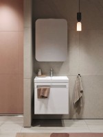 Тумба под раковину без столешницы Alavann Cosmetic 60 подвесная, глянцевая белая