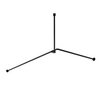 Угловой карниз для ванны Wasserkraft Elbe SC-729018 180x90 см, Г-образный, глянцевый черный