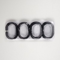 Угловой карниз для ванны Wasserkraft Elbe SC-729018 180x90 см, Г-образный, глянцевый черный