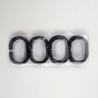 Угловой карниз для ванны Wasserkraft Elbe SC-729018 180x90 см, Г-образный, глянцевый черный