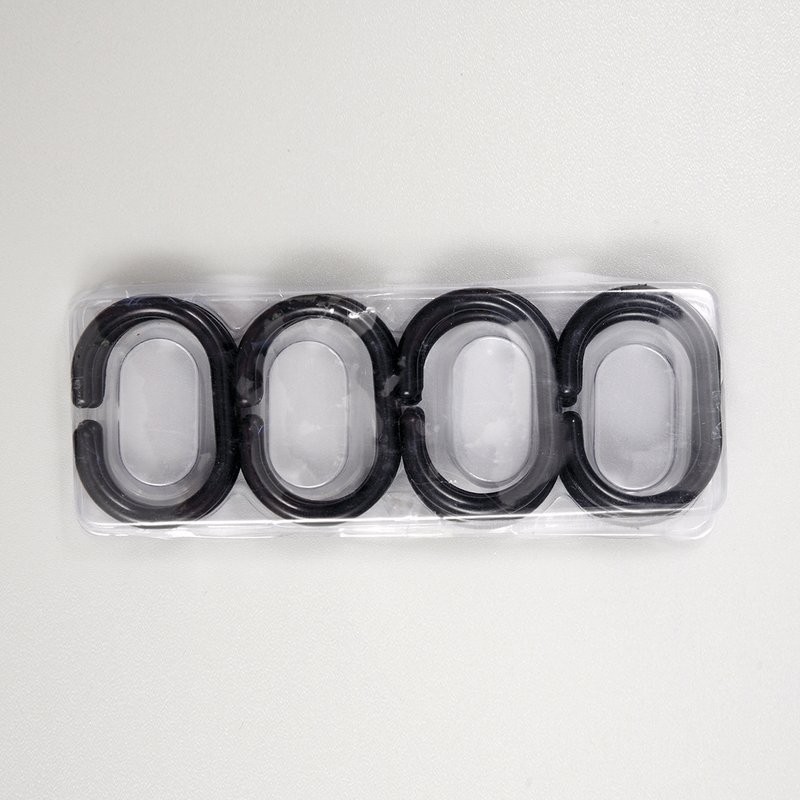 Угловой карниз для ванны Wasserkraft Elbe SC-729018 180x90 см, Г-образный, глянцевый черный