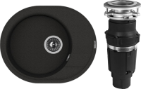Комплект Мойка Florentina Родос 580 черный + Измельчитель Bone Crusher BC 610-AS