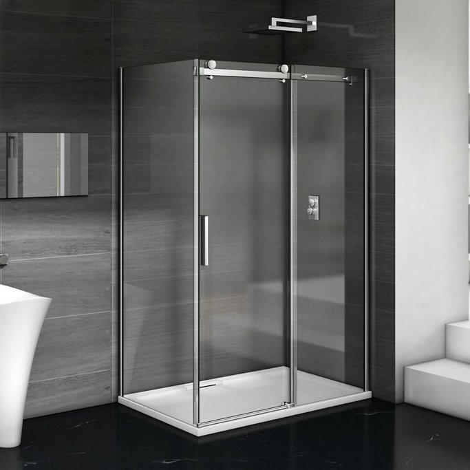 Душевой уголок Good Door Galaxy WTW+SP-C-CH 150x100, профиль хром + очиститель для стекол