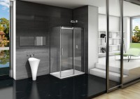 Душевой уголок Good Door Galaxy WTW+SP-C-CH 150x100, профиль хром + очиститель для стекол