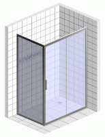 Душевой уголок Good Door Galaxy WTW+SP-C-CH 150x100, профиль хром + очиститель для стекол