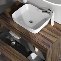 Тумба с раковиной AM.PM Func 100 дуб крафт, со столешницей, раковина M8FWCC10510WG