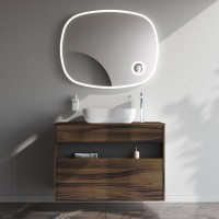 Тумба с раковиной AM.PM Func 100 дуб крафт, со столешницей, раковина M8FWCC10510WG