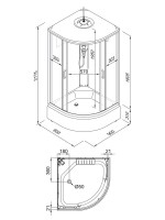Душевая кабина Triton Лайн Щ0000074029 90х90 см, B