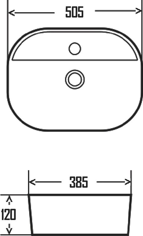 Накладная раковина AQUAme AQM5002