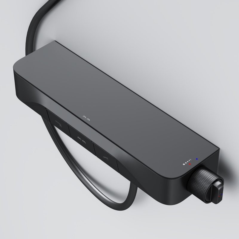 Душевой комплект Смеситель для душа AM.PM Func F8F10522 черный + Гарнитур Gem F0190022 черный