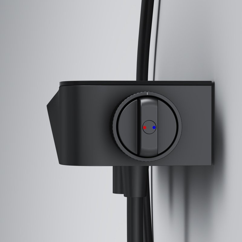 Душевой комплект Смеситель для душа AM.PM Func F8F10522 черный + Гарнитур Gem F0190022 черный