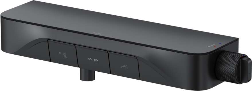 Душевой комплект Смеситель для душа AM.PM Func F8F10522 черный + Гарнитур Gem F0190022 черный