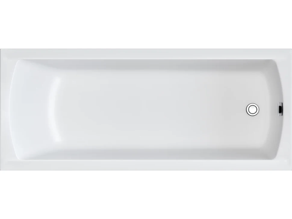 Акриловая ванна Marka One Modern 150x70 см, встраиваемая, белая, на ножках