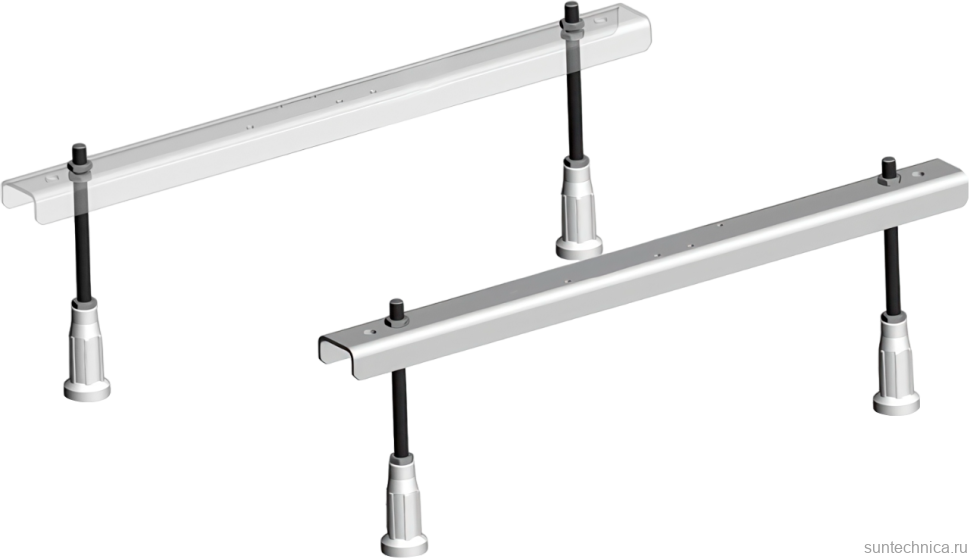 Акриловая ванна Marka One Modern 150x70 см, встраиваемая, белая, на ножках