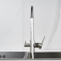 Смеситель для кухни Shevanik S128L сатин