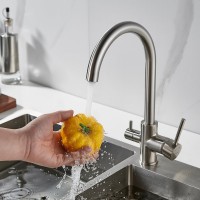 Смеситель для кухни Shevanik S128L сатин