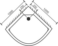 Поддон для душа Royal Bath HK RB 100HK + сифон