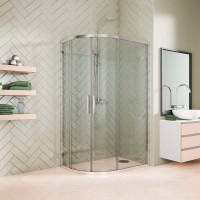 Душевой уголок Kubele DE018 RBG-CLN-CH 120х100