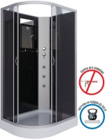 Душевая кабина Niagara Classic NG-3512-14RBKG 120х80 см, без крыши, с гидромассажем