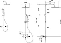 Душевая стойка Allen Brau Liberty 5.33007-31 черная