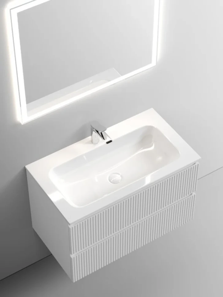 Тумба с раковиной Sancos Snob T 80 см, bianco