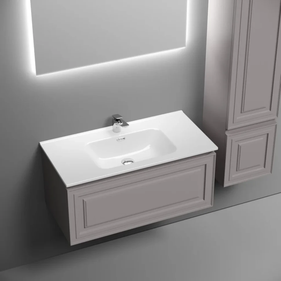 Мебель для ванной комнаты Sancos Very 90 doha soft, раковина CN7002